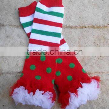 New Baby Leg Warmers With Ruffles and Good Quality Cotton Legging Chevron Ruffle Leg Warmers Infant Socks Leggings photo-3