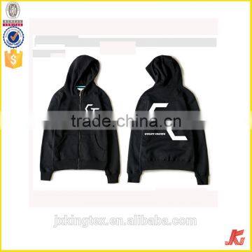 Jiangxi Kingtex CVC 60/40 Fleece Different Colors Back and Front Prints Kangaroo Pocket Unisex Hoodies Manufacturer In China photo-2