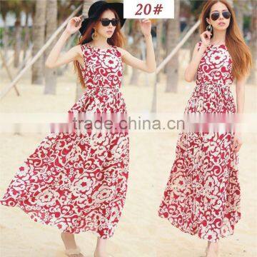 Fashion Women Long Chiffon Maxi Dress Summer Beach Dress photo-5