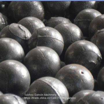 dia.80,90mm casting iron grinding balls, alloy casting chromium grinding media balls