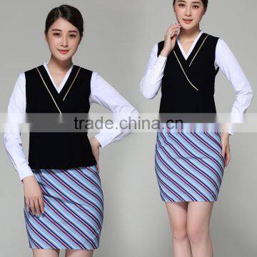 OEM Supply Woman Airplane Stewardess Uniform Airline Stewardess Skirts photo-6