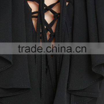 Romantic Encounter Black High-Low Dress photo-3