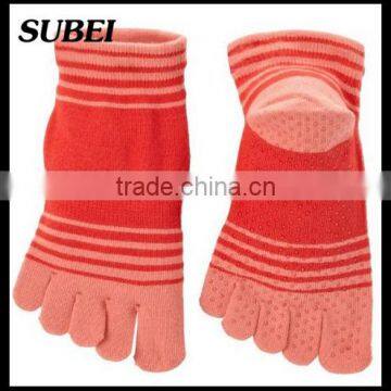 Pilates Grip Socks Five Toe Yoga Sock photo-2