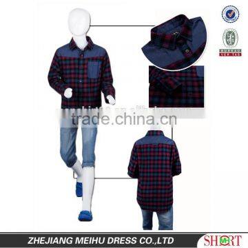 2016 High Quality Plaid Pattern Kid Shirt photo-2