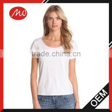 Women's cheap plain white short sleeve t-shirts