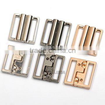 19.5mm Metal Alloy Down Coat Belt Buckle Waist Cummerbund Elastic Strap Buckle Nickle,black,gold BK-090 photo-2