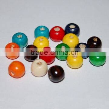 Colorful Rosary Accessory Craft DIY 10-20 MM Round Wood Beads photo-2
