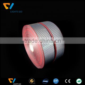 China supplier high visible 3m 5510 reflective warning stripy tape for cloth and shoes logo