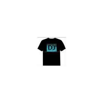 Starry-light 5.2USD Sound Actived Equalizer el t Shirts Wholesale With Custom Logo
