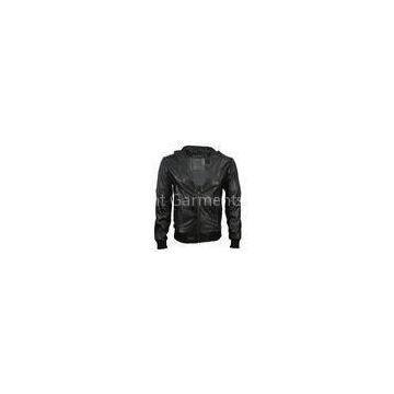 XL L M XXL Black Mens 45% PU, 55% Artificial Cotton Leather Jackets