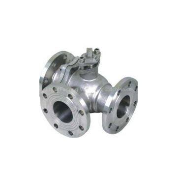 Cast Steel Three-way Ball Valve