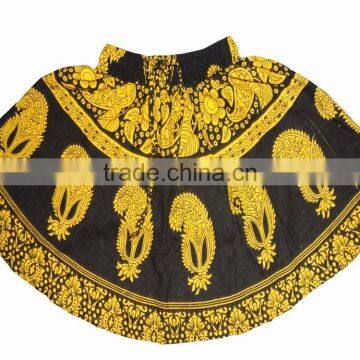 Indian Cotton Young Girls Mini Skirt photo-6