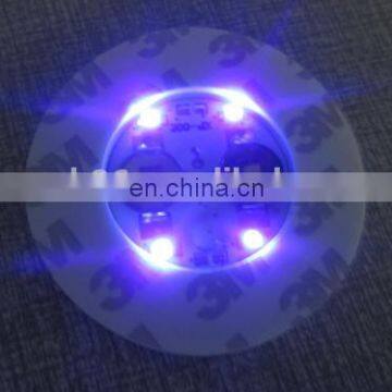 Novelty Gift Special Custom Bottle Sticker Led UV Black Light Bar Drink Coasters photo-4