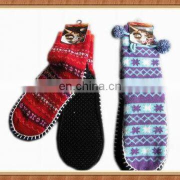 Acrylic knitted shoes