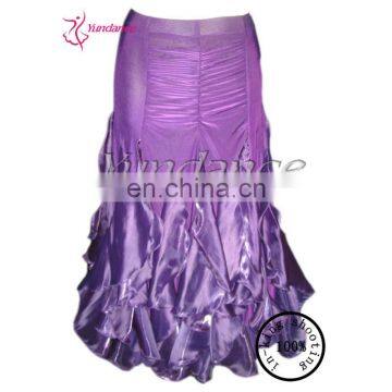 S-284 Ladies Purple Ballroom Dance Skirts