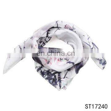 TOROS wholesale chinese custom 55*55 printed square scarf 100 silk scarves