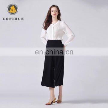 ISO 9001 Factory comfortable casual women loose wide leg pants