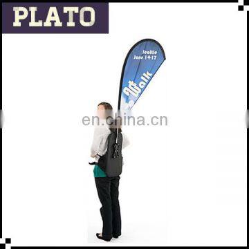 Unique backpack banner/small cheap flying flag for display