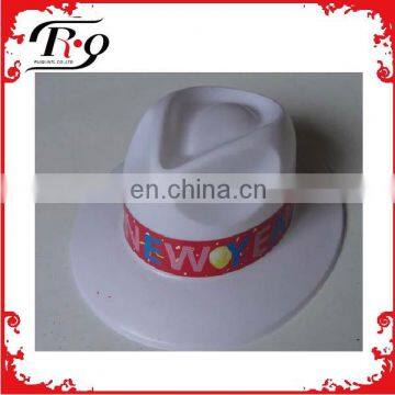 white happy new year cowboy hat
