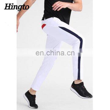 100% polyester white custom tracksuit buttoms for men