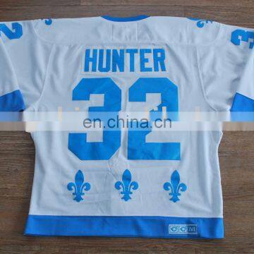 #32 Hunter Quebec Nordiques Hockey Jersey