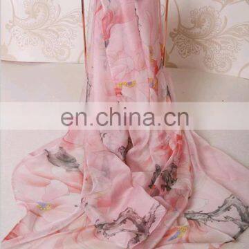 New Fashion 100% Silk Scarf for Women Lady Silk Scarf Wholesale China photo-2