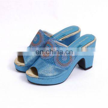 Italian rhinestone sandal shoes(ZD-HS102)