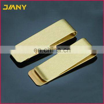 Custom Engraving Gold Classic Mirror Stainless Steel Metal Money Clip