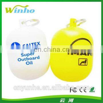 Plastic Floating Key Ring With Metal Split Ring photo-2