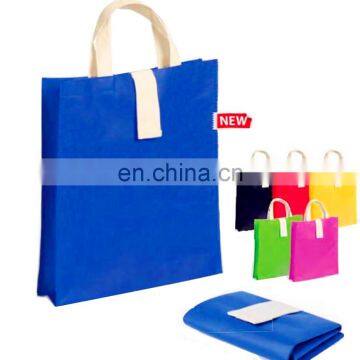 promotion new Foldable Polyester/Nylon Shopping Bag with Self Material Pouch