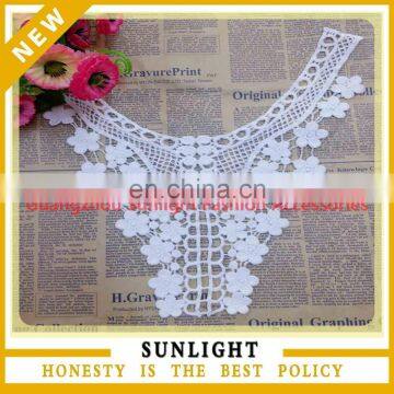 Embroidery lace crochet patterns neck collar