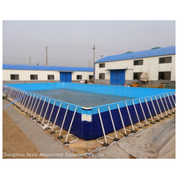 2018 PVC Pool Type Rectangular Above Ground 1M Metal Steel Frame Swimming Pool For Sale photo-4