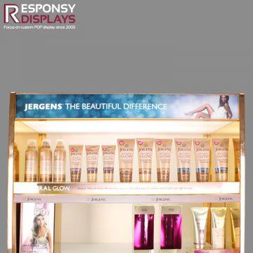 Многофункциональный на заказный пятиярусный полочный косметический витринный шкаф из композитного материала photo-3