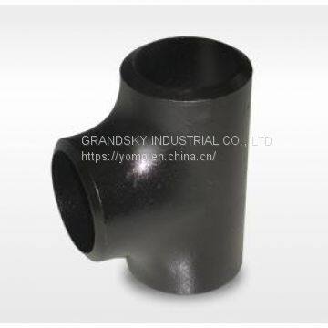 Butt Weld Fittings Carbon Steel Pipe Tee Equal Or Reducing