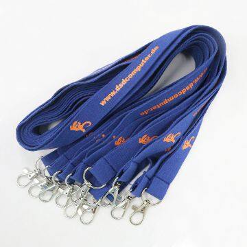 Promotional Custom Thick Unique Logo Cotton Lanyard With Metal Hook photo-5