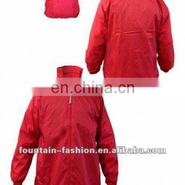 Nylon rain jacket