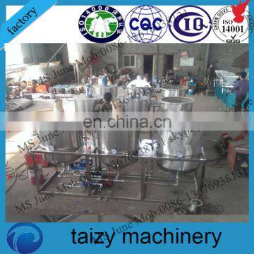 stainless steel machine crude red palm oil refining machine