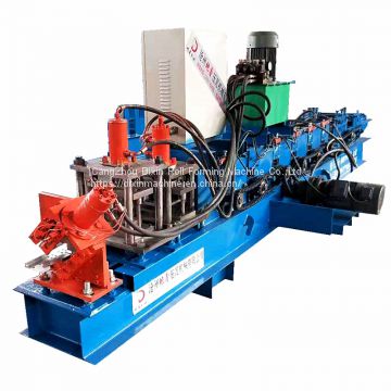 2019 Steel Profile Channel Shape Metal z Purlin Roll forming machine with punching