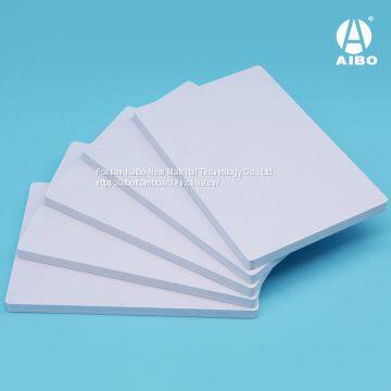 White 5mm PVC foam co-extruded glossy plastic sheet