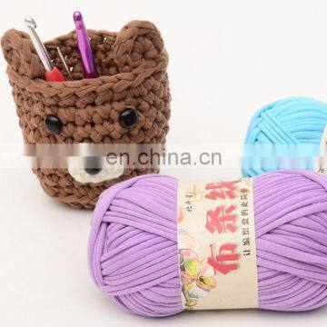 Wuge Manufacturer Cheap Price 100 Polyester Crochet Tshirt Yarn for Knitting photo-7