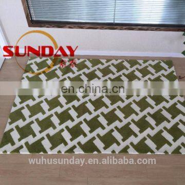 Machine Knitted Rug Grey Cotton Backing-M122 photo-4