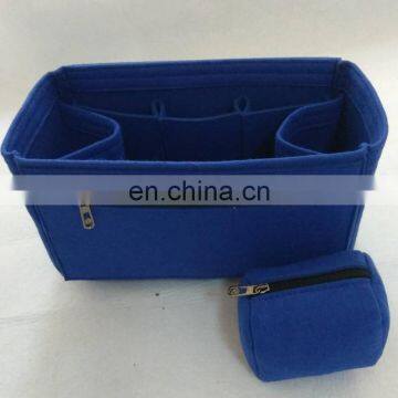 100% Polyester Felt Cosmetic Makeup Bags New Style Large Purse Organizer Insert photo-6