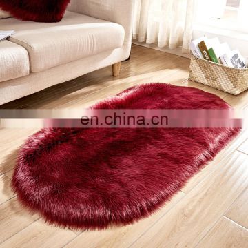 2020 New Pure White Sheepskin Plush Fur Rugs Faux Fur Carpet mat