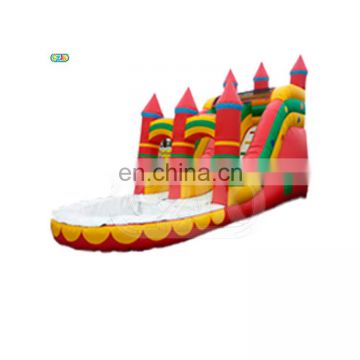 China commercial grade high quality 16 ft castle inflatable slide for sale