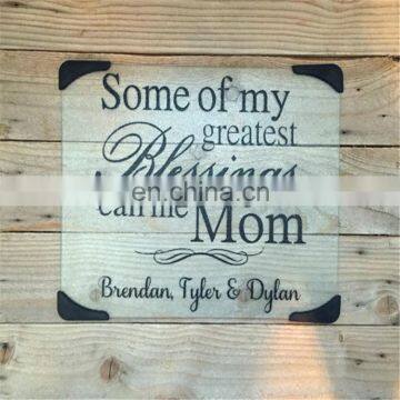 Customs Made Rich Designs Clear Glass Tempered Glass Cutting Board