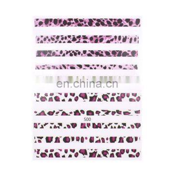 JOYFUL 496-501 Autumn and Winter New Decals 3D Adhesive Leopard Print Nail Beauty Stickers photo-3