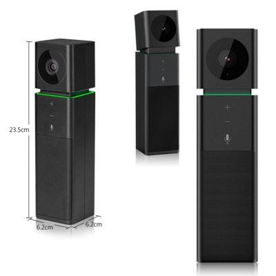 CIB Cube Black 1080P 30FPS USB2.0 LED Light Ring Touch Screen Camera Speaker Microphone All-in-One Conference Video Camera photo-2