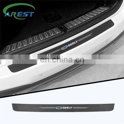 1pc car trunk decorative protective stickers For geely atlas coolray mk cross emgrand GS GL styling accessories