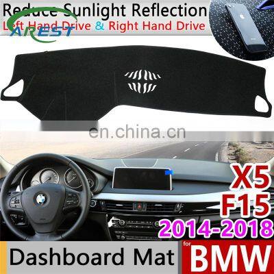 for BMW X5 F15 2014 2015 2016 2017 2018 Anti-Slip Mat Dashboard Cover Pad Shade Dashmat Protect Carpet Accessories X5M Cape Rug
