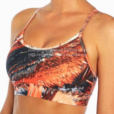 Ladies' santoni seamless knit sports bra .